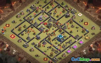 CoC Town Hall 13 Base Layouts & Maps | War, Trophy & Home Village #33236