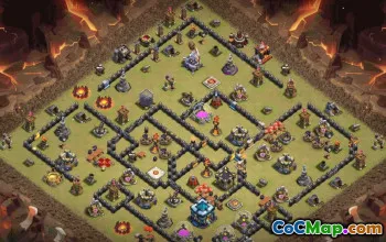CoC Town Hall 13 Base Layouts & Maps | War, Trophy, Home Village #33337