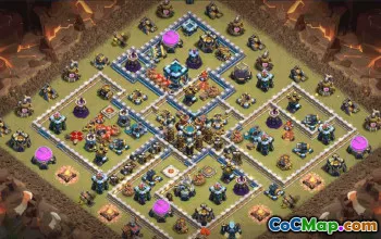 CoC Town Hall 13 Base Layouts & Maps – War, Trophy, Home Village #33357