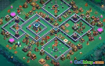 CoC Town Hall 13 Layouts Base: Trophy, War & Home Maps #14679