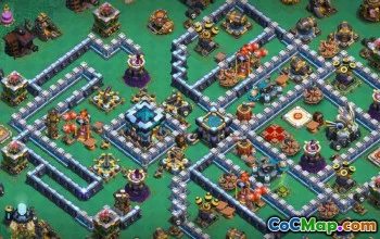 CoC Town Hall 13 Base Layouts: Trophy, War & Home Maps #14786