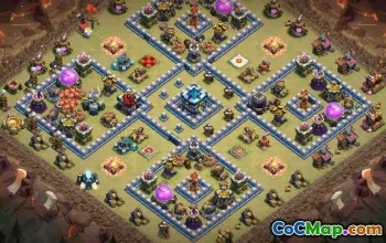 CoC Town Hall 13 Base Layouts: Trophy, War & Home Village #14747