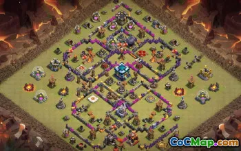 CoC Town Hall 13 Base Layouts | Trophy, War & Home Village Maps #31887