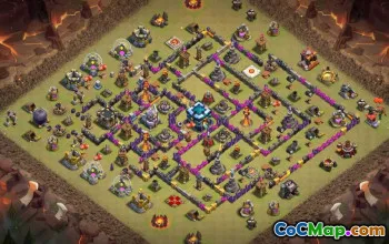 CoC Town Hall 13 Base Layouts | Trophy, War & Map Guides #31959