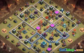 COC Town Hall 13 Baslayouter: Krig, jordbruk och mer #16023