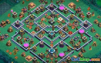 COC Town Hall 13 Baslayouter: Krig, jordbruk och trofékartor #14676