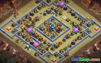 COC Town Hall 13 Baslayouter: Krig, jordbruk, Trophy Maps #14748