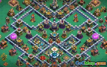 COC Town Hall 13 Baslayouter: Krig, jordbruk och trofékartor #14757