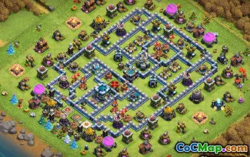 CoC Town Hall 13 Base Layouts | War & Home Village Maps #14225