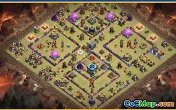 CoC Town Hall 13 Base Layouts & War Maps | Copy & Download #29053