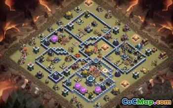 CoC Town Hall 13 Base Layouts & War Maps | Home Village & CoC Map #27742