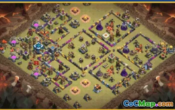 CoC Town Hall 13 Base Layouts & War Maps | Home Village Tips #29232