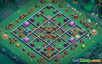 COC Town Hall 13 Baslayouter: War, Trophy & Farming #16179