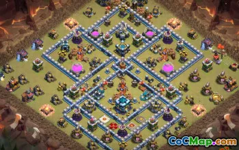 Coc Town Hall 13 Układy podstawowe: Wojna, trofeum i mapy domowe #12853