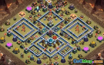 CoC Town Hall 13 Layouts Base: War, Trophy & Home Maps #13707