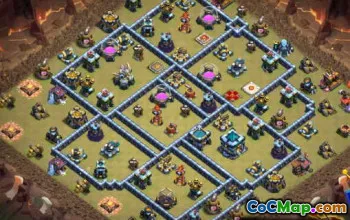 CoC Town Hall 13 Base Layouts: War, Trophy & Home Maps #14540