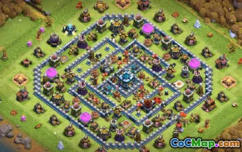 CoC Town Hall 13 Layouts Base: War, Trophy & Home Maps #15139