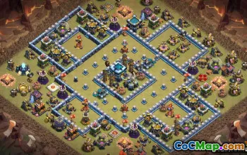 Radnice COC 13 Základní rozložení: Válka, Trophy & Home Village #14361