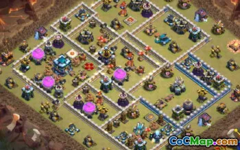 Layouts de base da prefeitura de CoC 13: Guerra, Troféu e Vila Home #14410