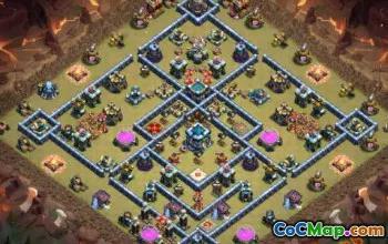 Radnice COC 13 Základní rozložení: Válka, Trophy & Home Village #14585