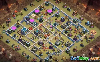 CoC Town Hall 13 Layouts Base: Guerra, Troféu e Vila Home #14658
