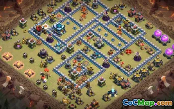 CoC Town Hall 13 Base Layouts: War, Trophy & Home Village #14746
