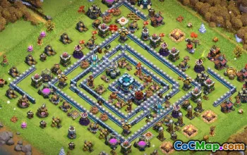 Layouts de base da prefeitura de CoC 13: Guerra, Troféu e Vila Home #15242