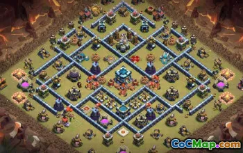 CoC Town Hall 13 Base Layouts: War, Trophy & Home Village #15909