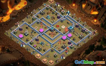 CoC Town Hall 13 Base Layouts: War, Trophy & Home Village #16675
