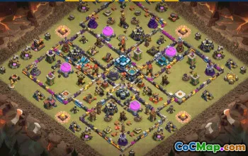 CoC Town Hall 13 Base Layouts | War, Trophy & Home Village Maps #31045