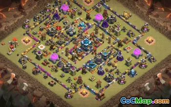 CoC Town Hall 13 Base Layouts | War, Trophy & Home Village Maps #31052