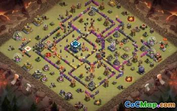 CoC Town Hall 13 Base Layouts | War, Trophy & Home Village Maps #31888