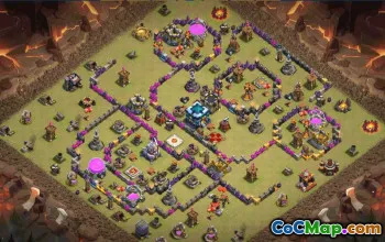 CoC Town Hall 13 Base Layouts | War, Trophy, Home Village Maps #32098