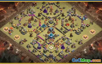 CoC Town Hall 13 Base Layouts - War, Trophy & More #29554
