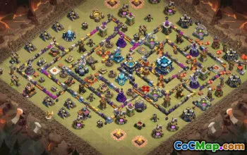 CoC Town Hall 13 Base Layouts | War, Trophy & Village Maps #31570