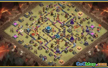 CoC Town Hall 13 Layouts | Home, War, Trophy Base Maps #29591