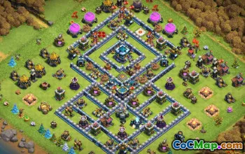 CoC Town Hall 13 Layouts: Home, War & Trophy Bases #14222
