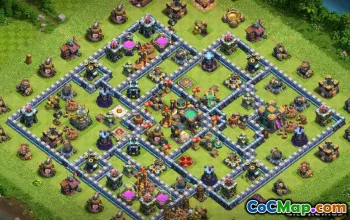 COC Town Hall 14 ბაზის განლაგება და მეურნეობის რუქების სახელმძღვანელო #13124