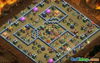 Coc Town Hall 14 Grundlayouts: Landwirtschaft und Trophäenkarte #12916