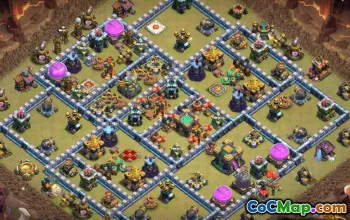 COC Town Hall 14 ბაზის განლაგება: მიწათმოქმედება და ტროფეის რუქები #13191