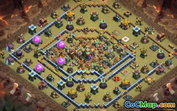 COC Town Hall 14 Baslayouter: Jordbruk och trofékartor #13846