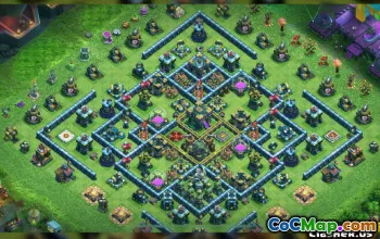 COC Town Hall 14 Baslayouter: Jordbruk och trofékartor #13938