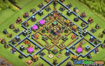 COC Town Hall 14 Baslayouter: Jordbruk och trofékartor #14120