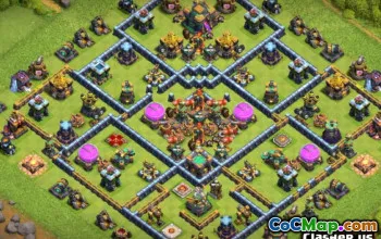 COC Town Hall 14 Baslayouter: Jordbruk, Trophy & Maps #14121