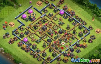 COC Town Hall 14 Baslayouter: Jordbruk och trofékartor #14582