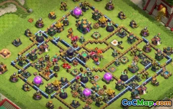 COC Town Hall 14 Baslayouter: Jordbruk och trofékartor #15149