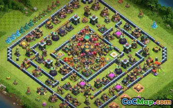 COC Town Hall 14 Baslayouter: Jordbruk och trofékartor #15376