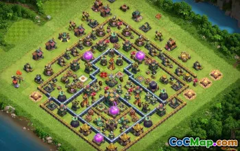 COC Town Hall 14 Baslayouter: Jordbruk, Trophy & War Maps #14295
