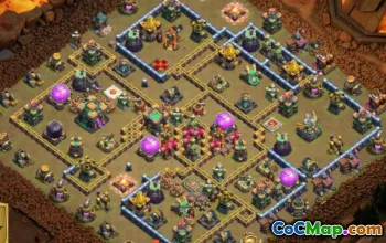 COC Town Hall 14 Baslayouter: Jordbruk, krig och trofékartor #14755