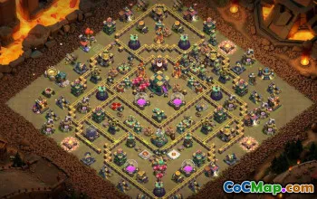 COC Town Hall 14 Baslayouter: Jordbruk, War & Trophy Maps #16345